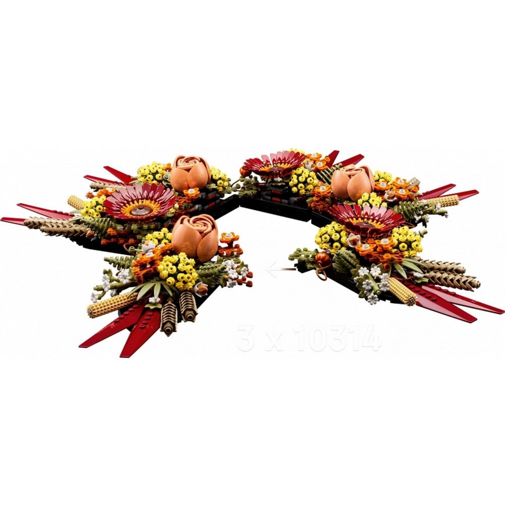 LEGO Colectia Botanica Ornament din flori uscate 10314, 812 piese
