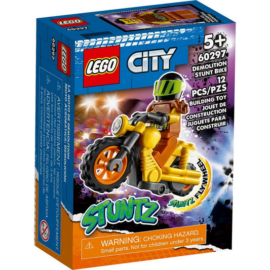 LEGO City Motocicletă de cascadorie pentru impact 60297