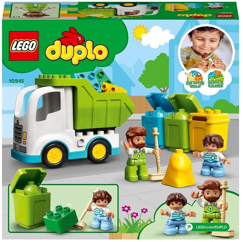 LEGO DUPLO -  Camion de gunoi 10945, 19 piese