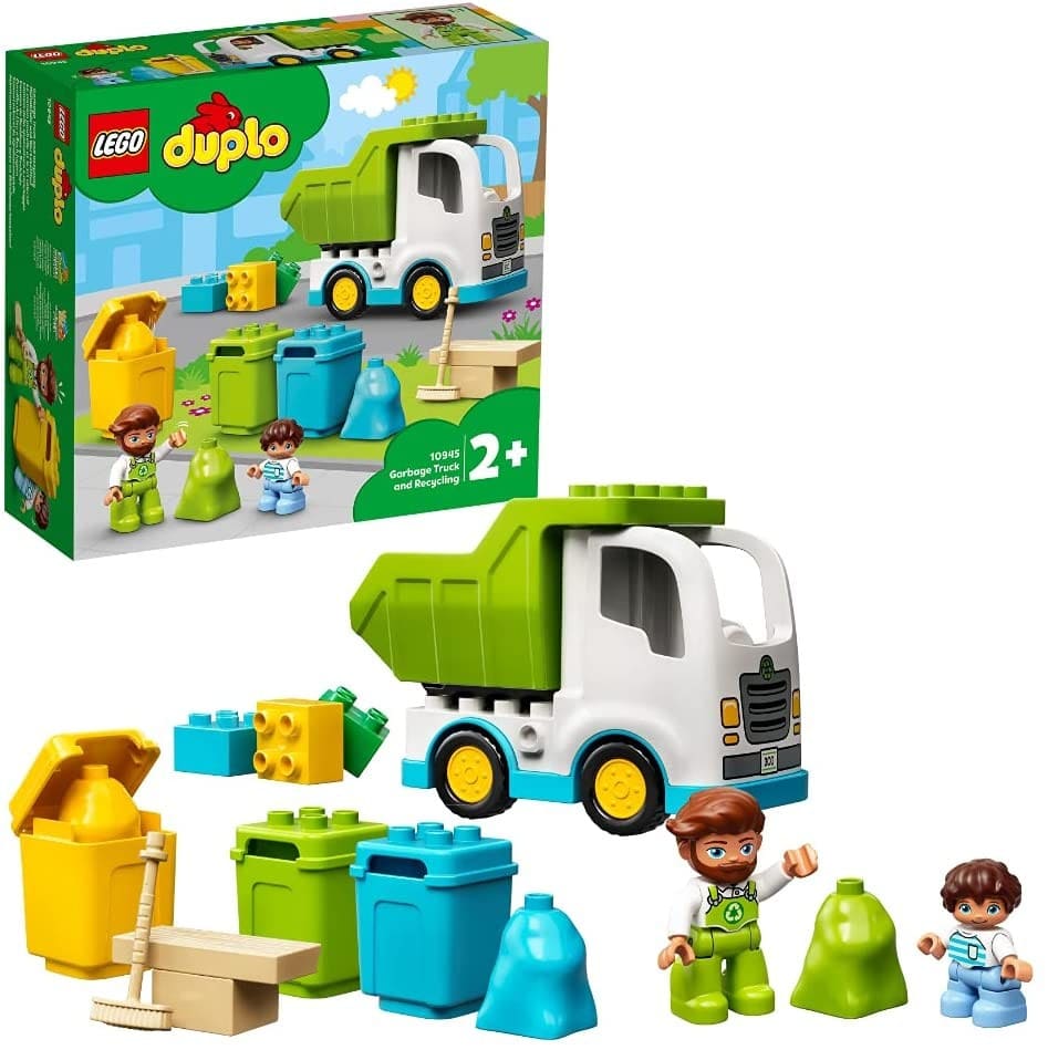 LEGO DUPLO -  Camion de gunoi 10945, 19 piese