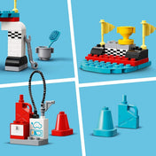LEGO DUPLO Masini de curse 10947, 44 piese