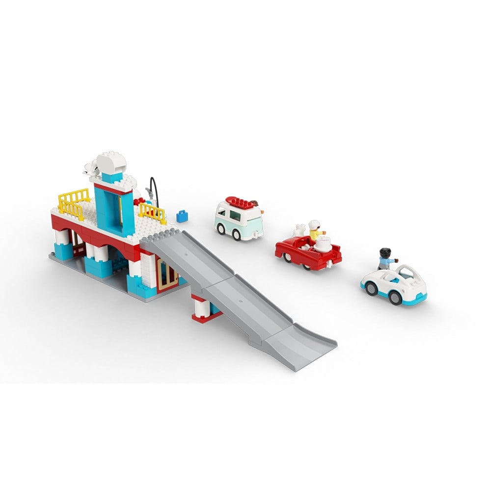 LEGO DUPLO -  Parcare si spalatorie de masini 10948, 112 piese