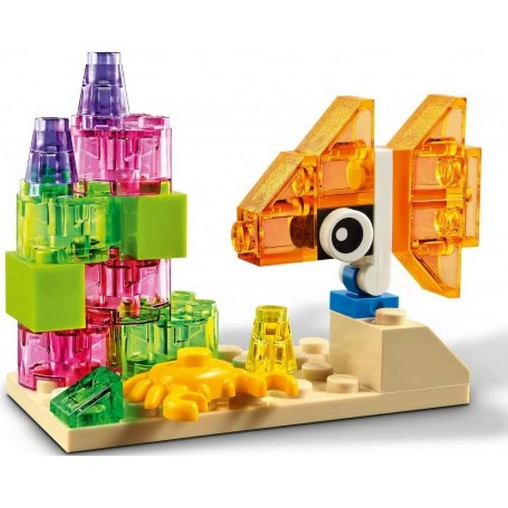 Lego Creative Transparent Bricks 11013 - Jocozaur.ro - Omul potrivit la jocul potrivit