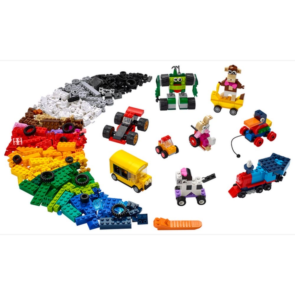 LEGO Classic -  Caramizi si roti 11014, 653 piese