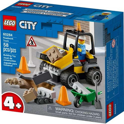 Lego City Roadwork Truck 60284 - Jocozaur.ro - Omul potrivit la jocul potrivit
