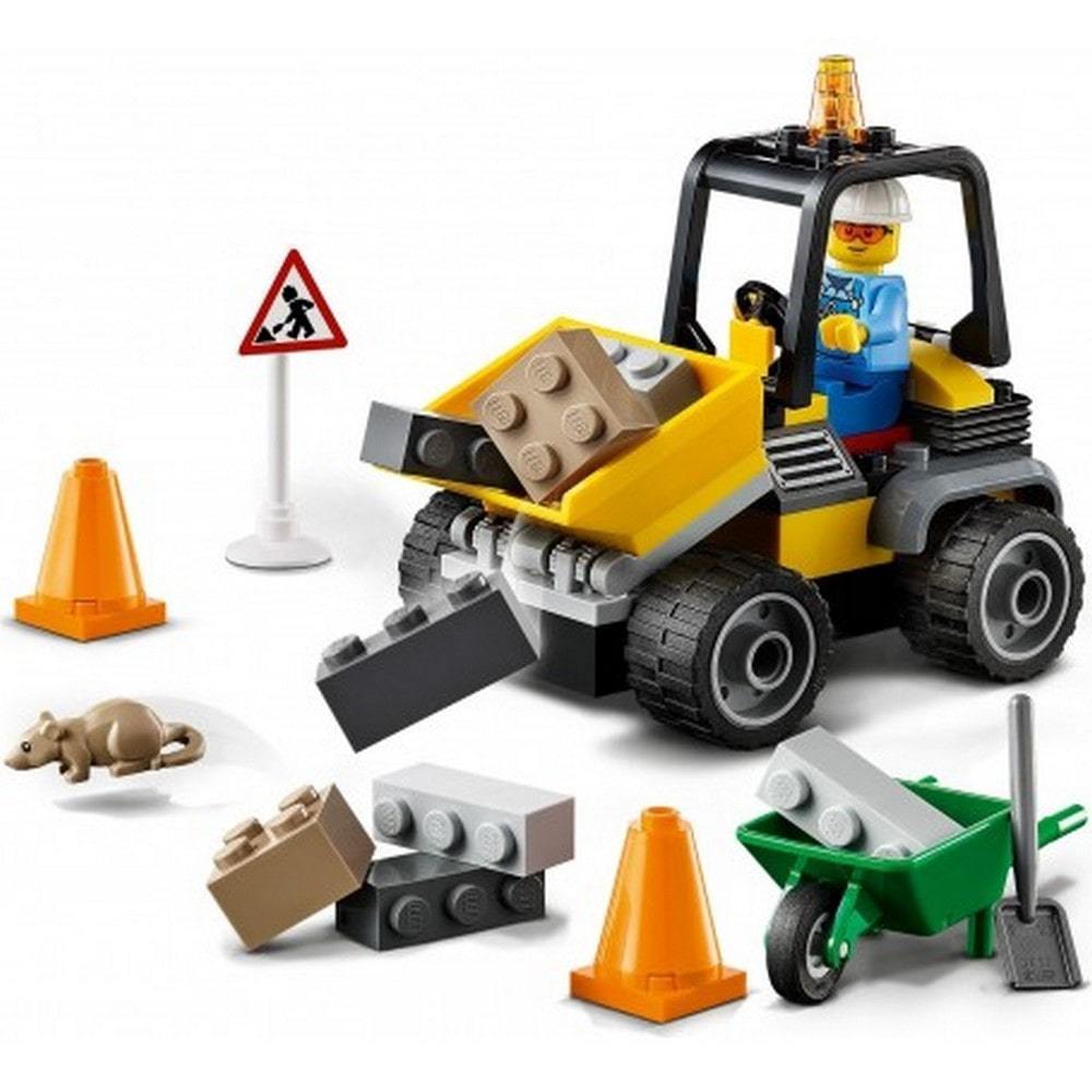 Lego City Roadwork Truck 60284 - Jocozaur.ro - Omul potrivit la jocul potrivit
