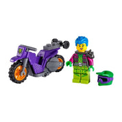 LEGO City -  Motocicleta de cascadorii Wheelie 60296, 14 piese