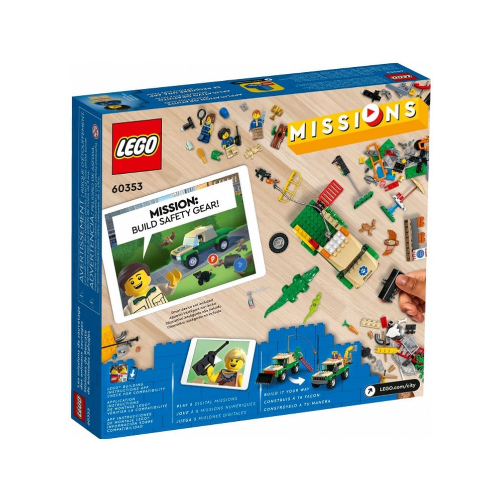 LEGO City -isiuni de salvare a animalelor salbatice 60353, 246 piese