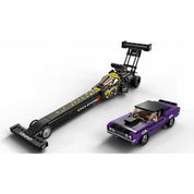 LEGO Speed Champions -  Mopar Dodge//SRT Top Fuel Dragster si 1970 Dodge Challenger T/A 76904, 627 piese