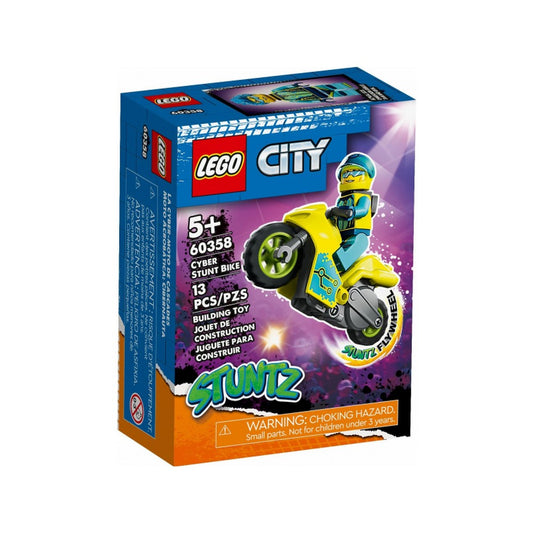 LEGO City Motocicleta cibernetica de cascadorii 60358