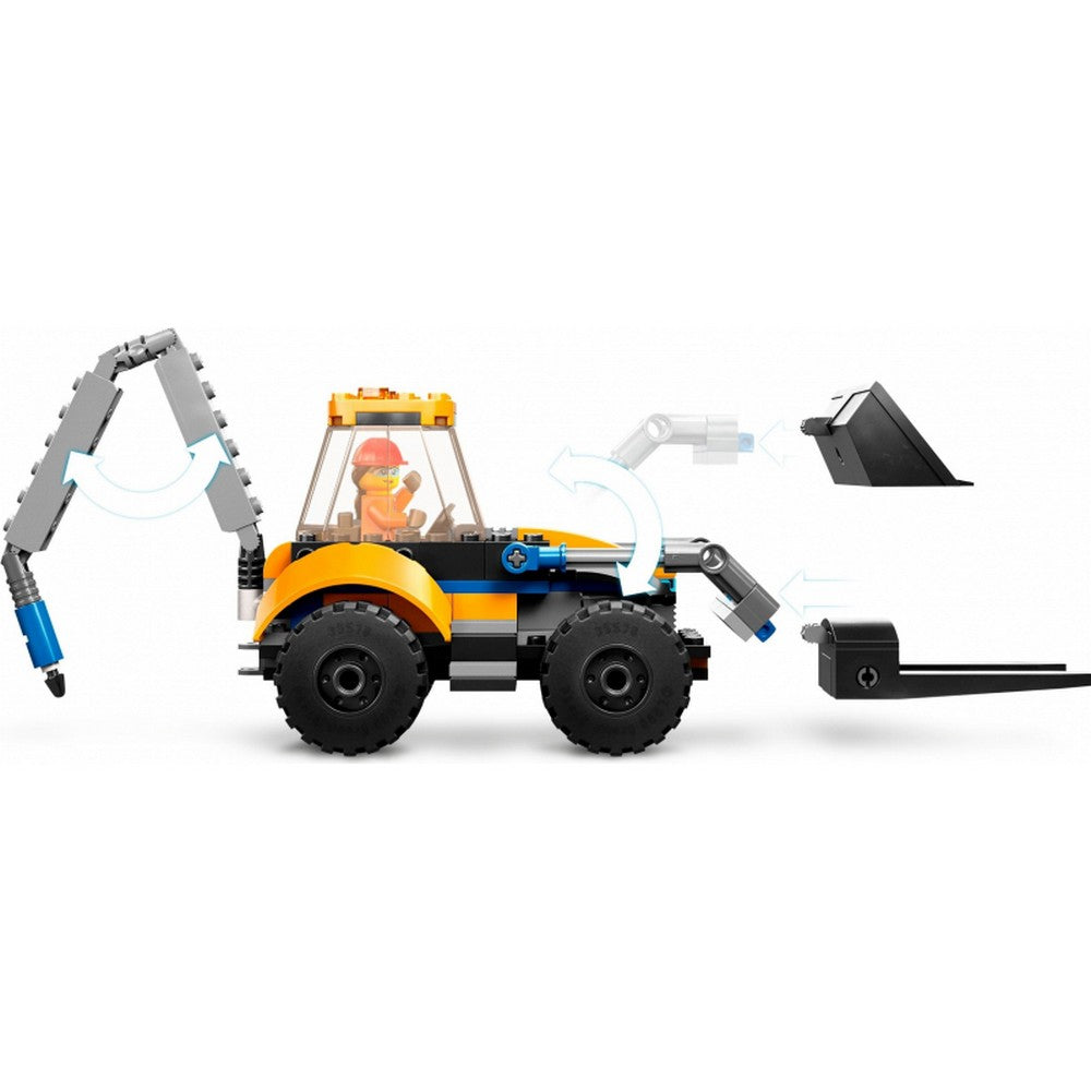LEGO City Excavator de constructii 60385, 148 piese