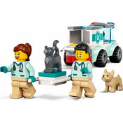 LEGO City -  Ambulanta veterinara 60382, 58 piese