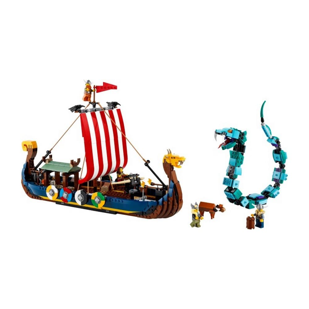 LEGO Creator -  Corabia Vikingilor si Sarpele Midgard-ului 31132, 1192 piese