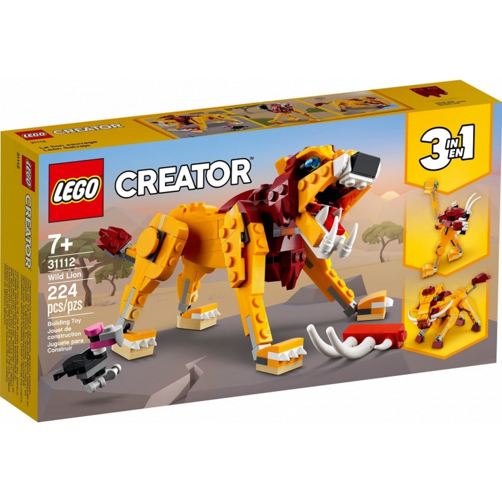 LEGO Creator -  Leu salbatic 31112, 224 piese