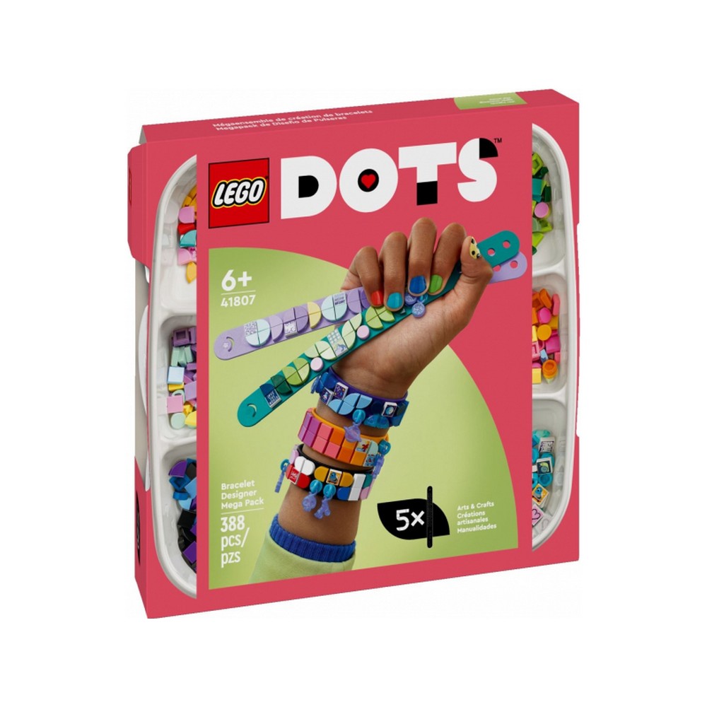 LEGO DOTS Mega pachet Designer de bratari 41807, 388 piese