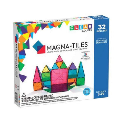 Magna Tiles Clear Colors (32 piese)-Magna-1-Jocozaur