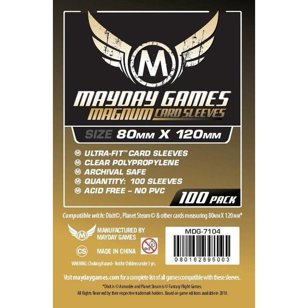 Mayday Magnum Gold Standard Card Sleeves (pack of 100) 80mm x 120mm 