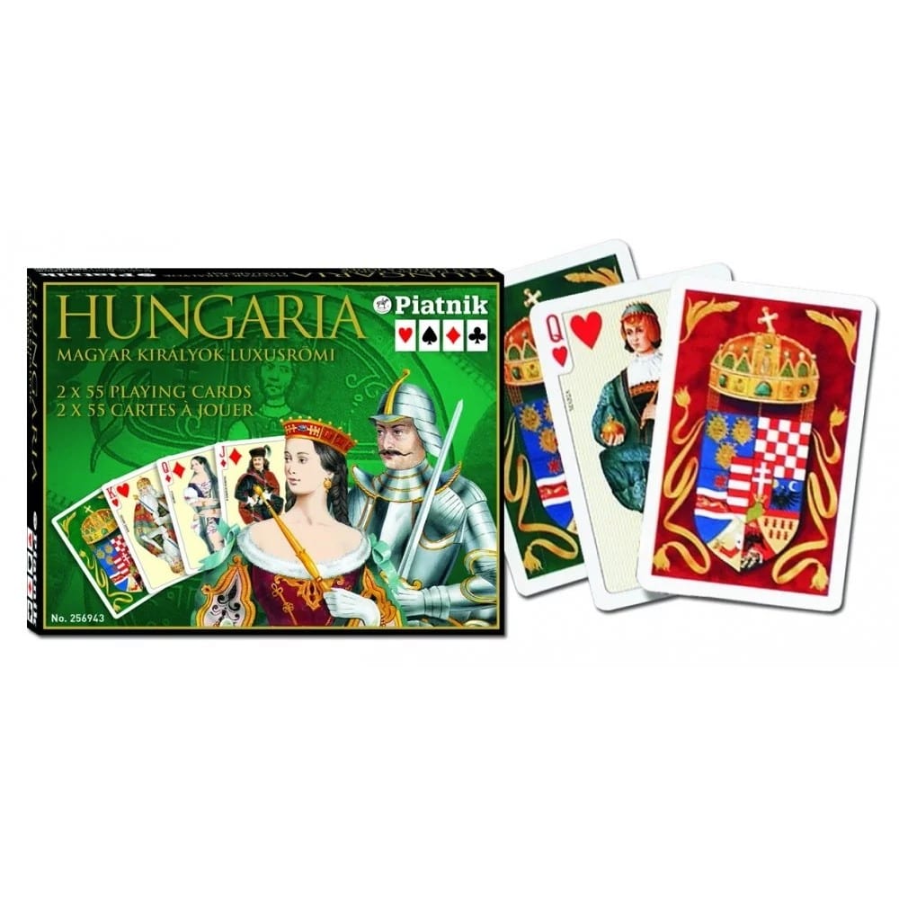 Pachet de cărți 2x55 - Regii Ungariei