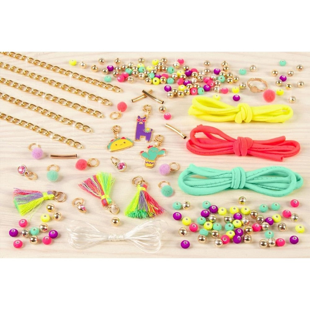 Make It Real - Set de creație brățări, Chic Neon Pom-Pom