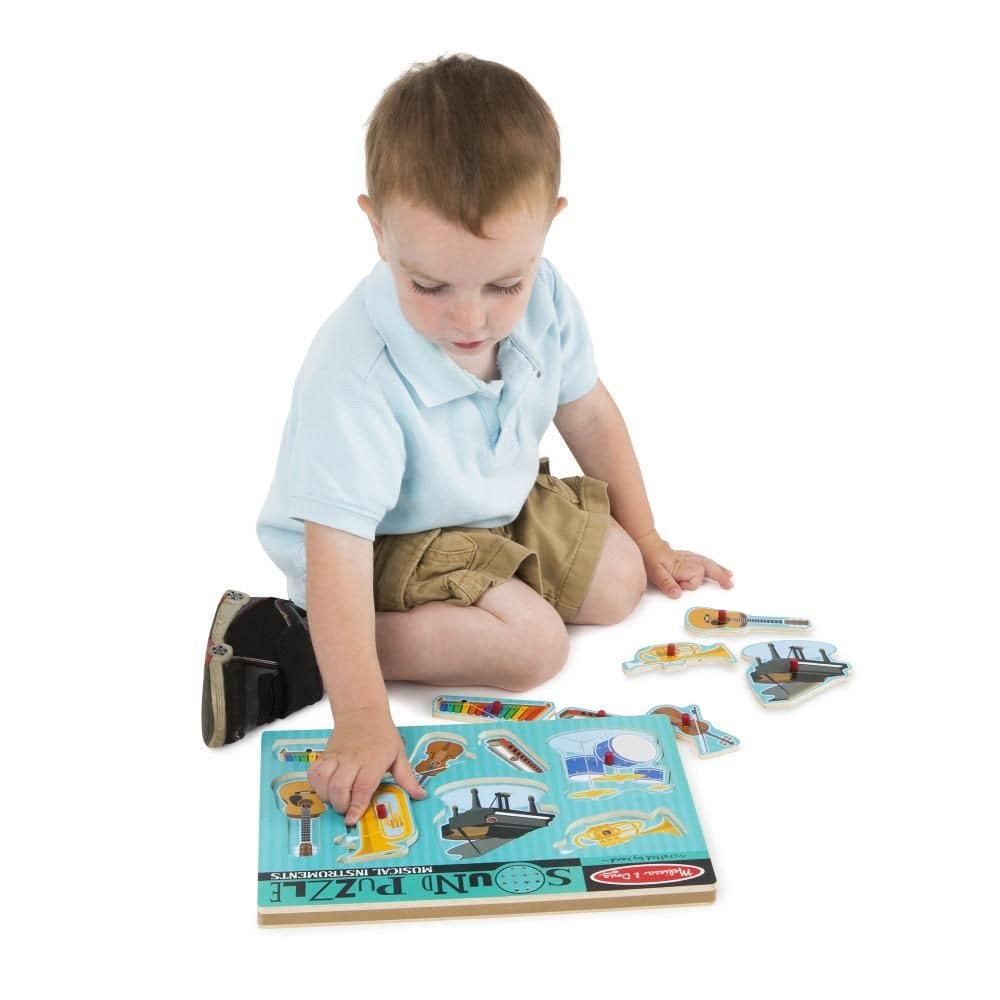 Melissa & Doug Puzzle sonor de 8 piese - Instrumente muzicale