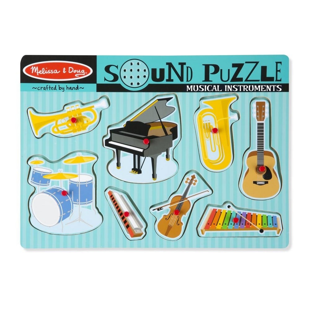 Melissa & Doug Puzzle sonor de 8 piese - Instrumente muzicale