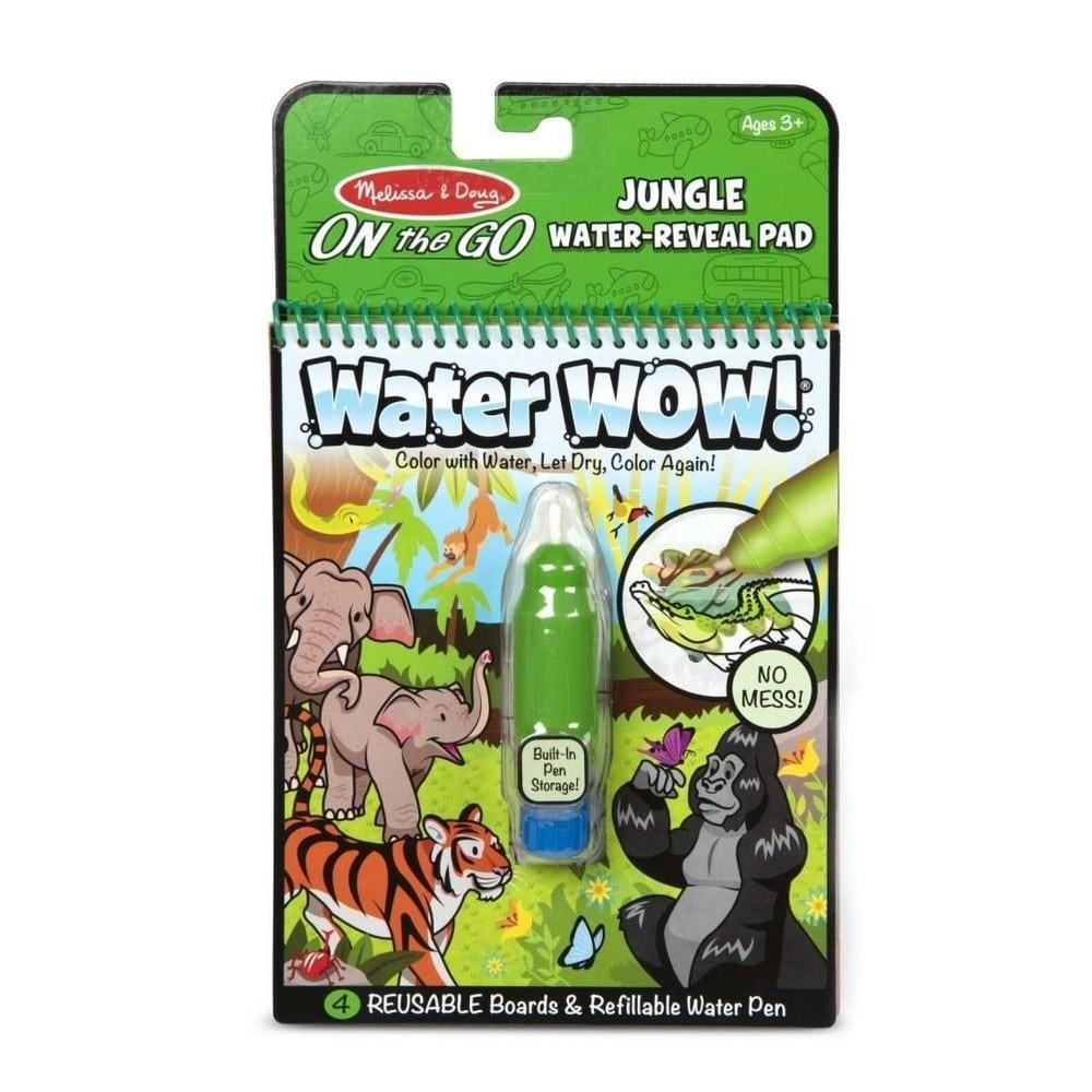 Melissa & Doug - Joc creativ, Desenează cu apă, Junglă Water WOW