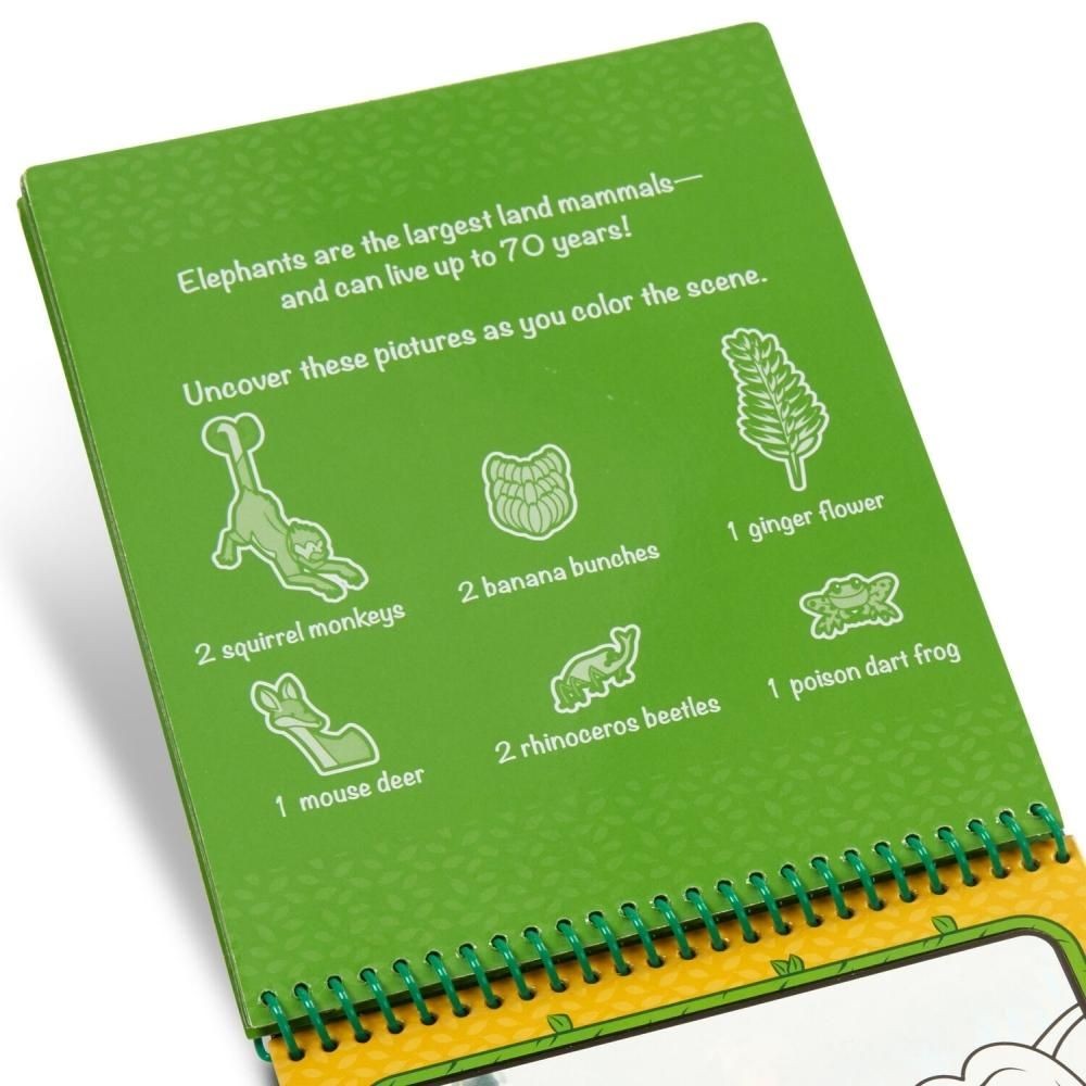 Melissa & Doug - Joc creativ, Desenează cu apă, Junglă Water WOW