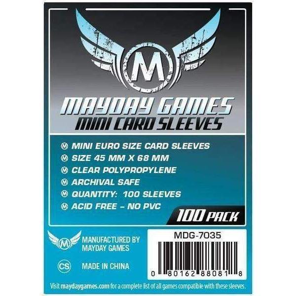 Mayday Mini Euro Standard Card Sleeves (pack of 100) 45mm x 68mm 