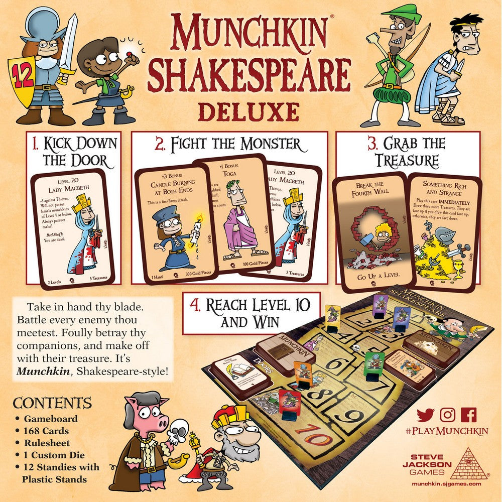 Munchkin Shakespeare Deluxe joc de societate în limba engleză