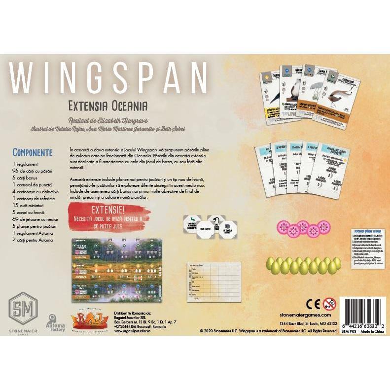 Wingspan: Extensia Oceania - Jocozaur.ro - Omul potrivit la jocul potrivit