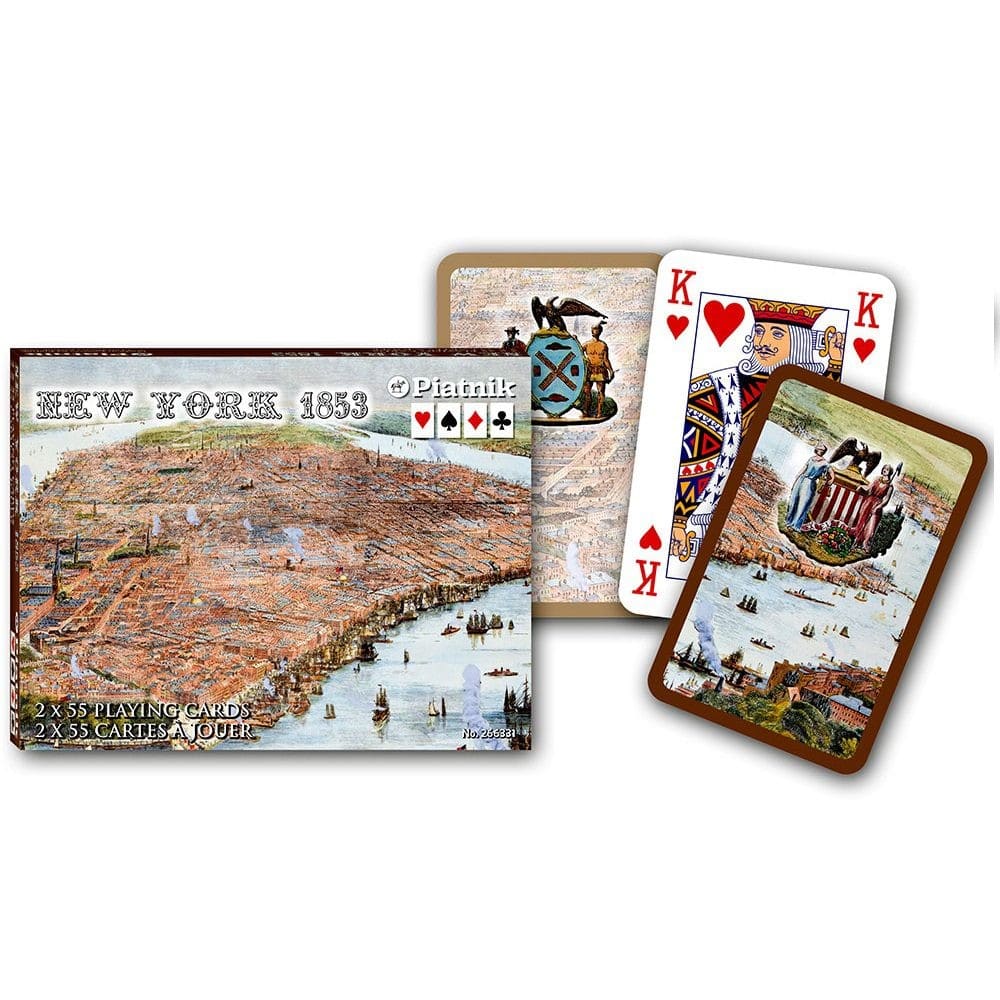 Pachet de cărți 2x55 - New York 1853