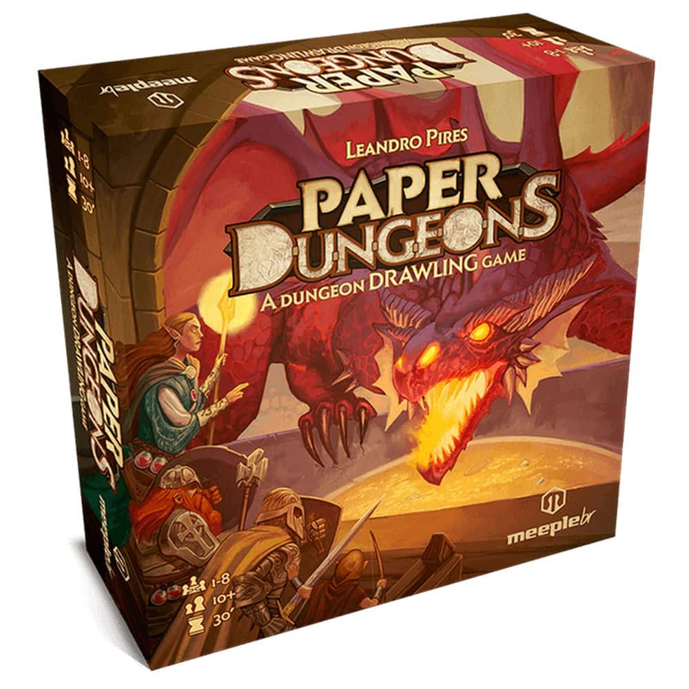 Paper Dungeons: A Dungeon Scrawler Game joc de societate în limba engleză