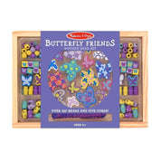 Melissa & Doug Kreatív játék, Fa gyöngy szett, pillangó