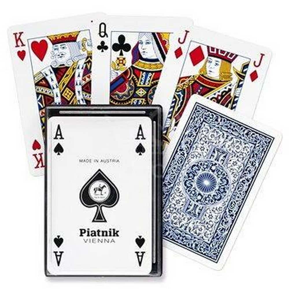 Pachet de cărți Rummy 55 de file (100% plastic)
