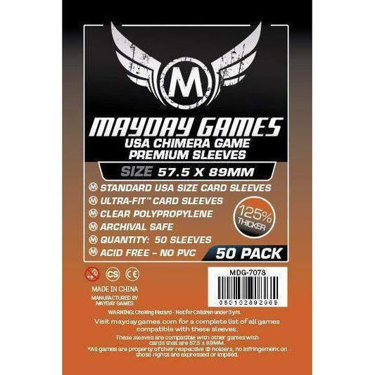Chimera USA Mayday Premium Card Sleeves (pack of 50) 57.5mm x 89mm-Mayday-1-Jocozaur