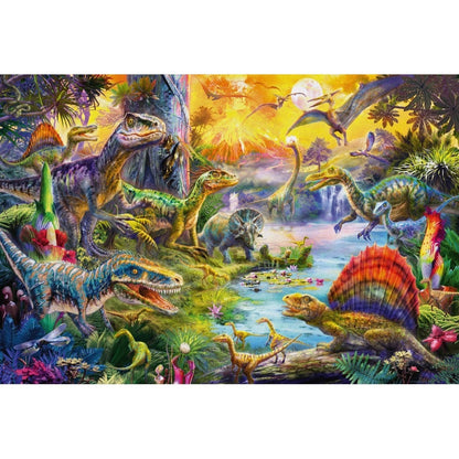 Puzzle Schmidt: Dinozauri, 60 piese + Cadou: figurine animale