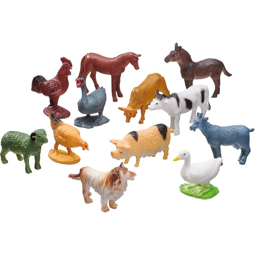 Puzzle Schmidt: Ferma, 40 piese + Cadou: figurine animale