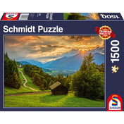 Puzzle Schmidt - Apus de soare peste Wamberg, 1500 de piese