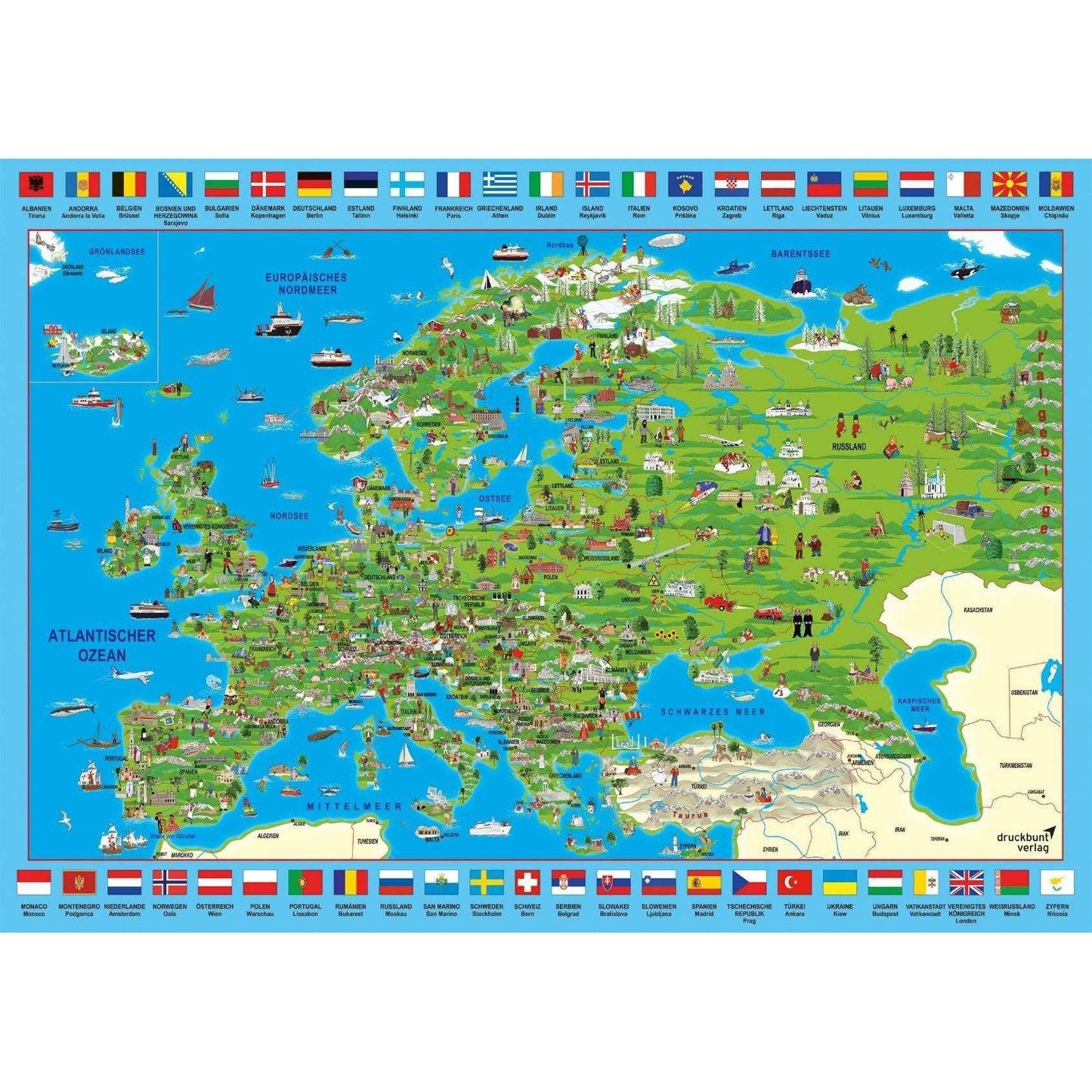 Puzzle Schmidt - Discover Europe, 500 piese - Jocozaur.ro - Omul potrivit la jocul potrivit