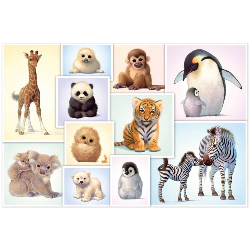 Puzzle Schmidt - Pui de animale sălbatice, 200 de piese