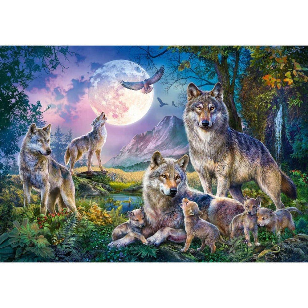 Puzzle Schmidt - Familia de lupi, 1500 de piese