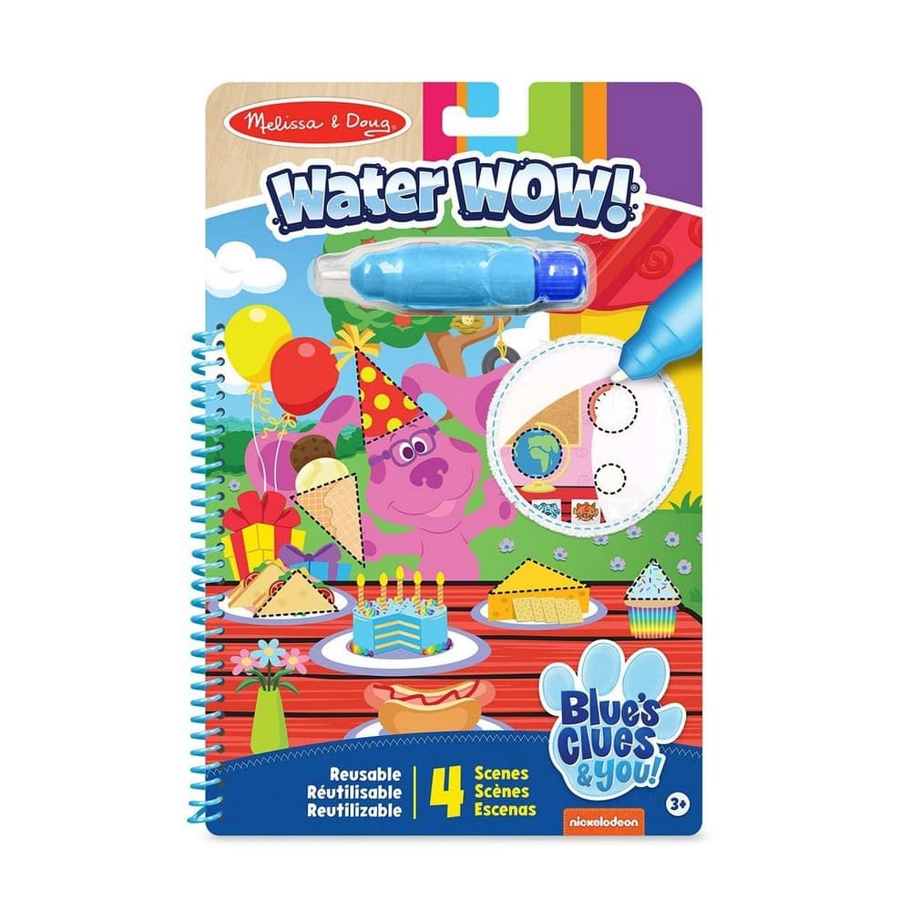 Melissa & Doug Joc creativ, Desen cu apă, Urme azurii și tu - forme
