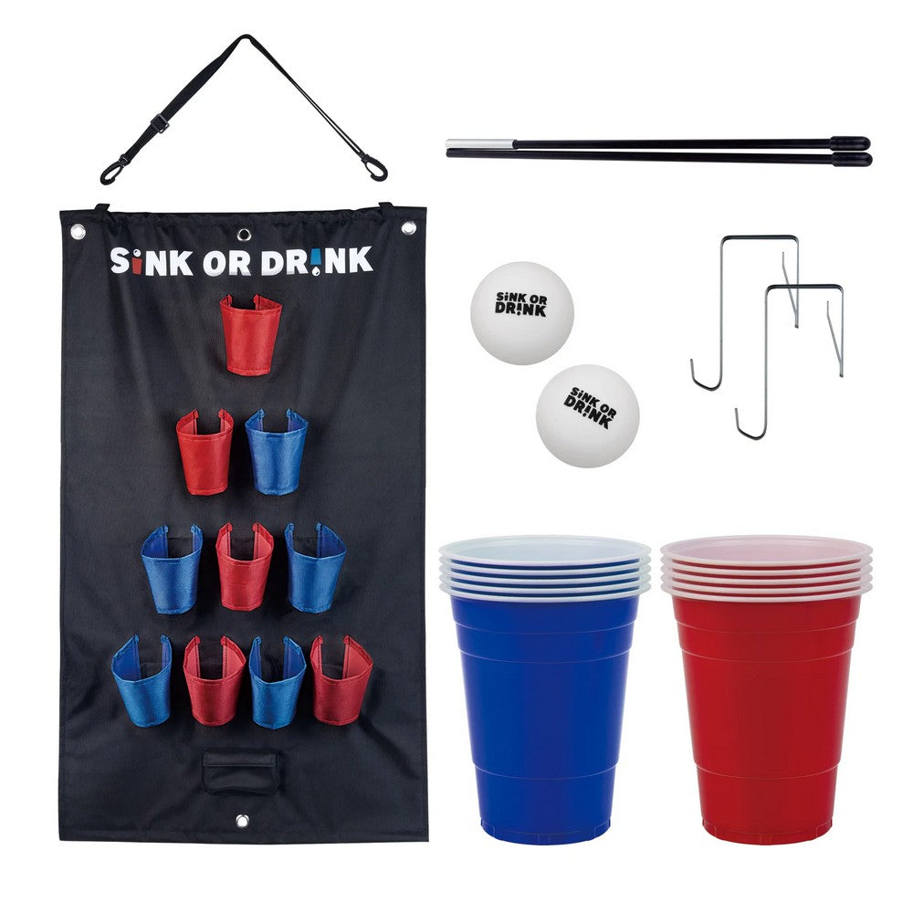 Waboba Sink or Drink, Beer Pong de atârnat, joc de societate în limba engleză