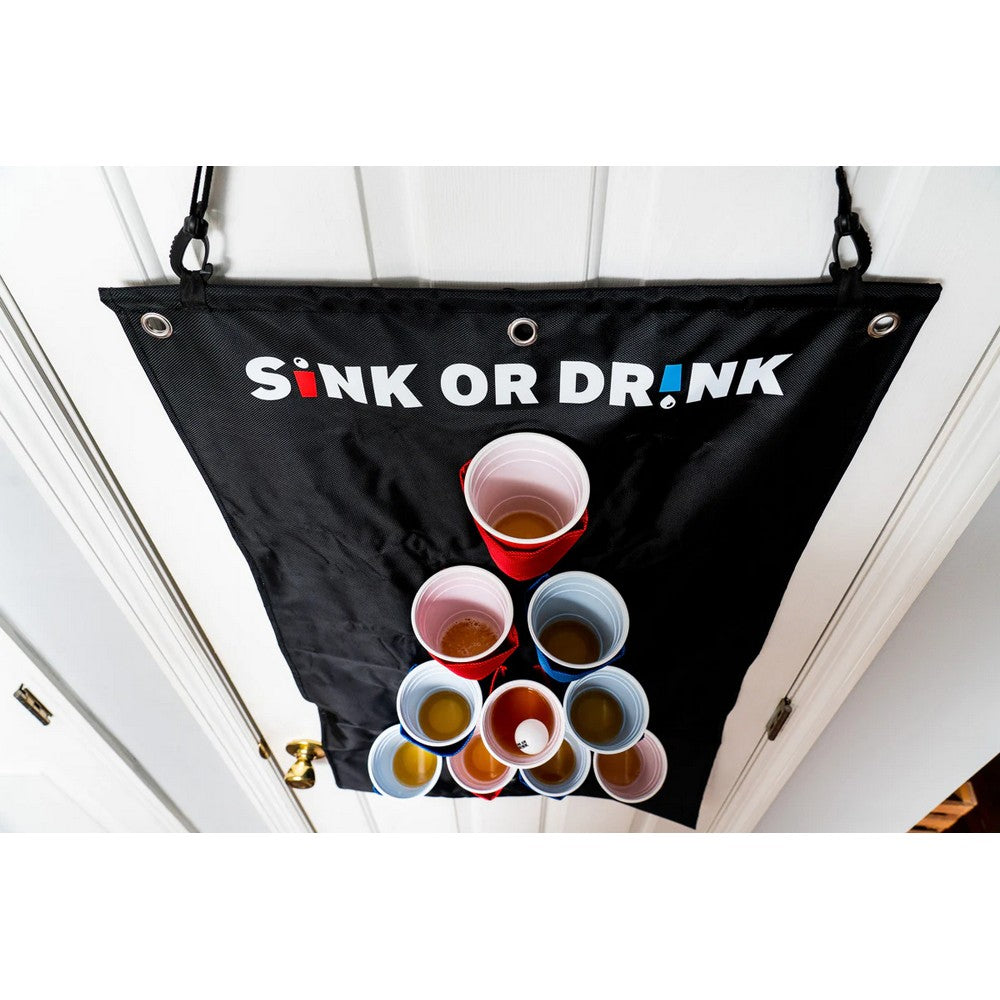 Waboba Sink or Drink, Beer Pong de atârnat, joc de societate în limba engleză
