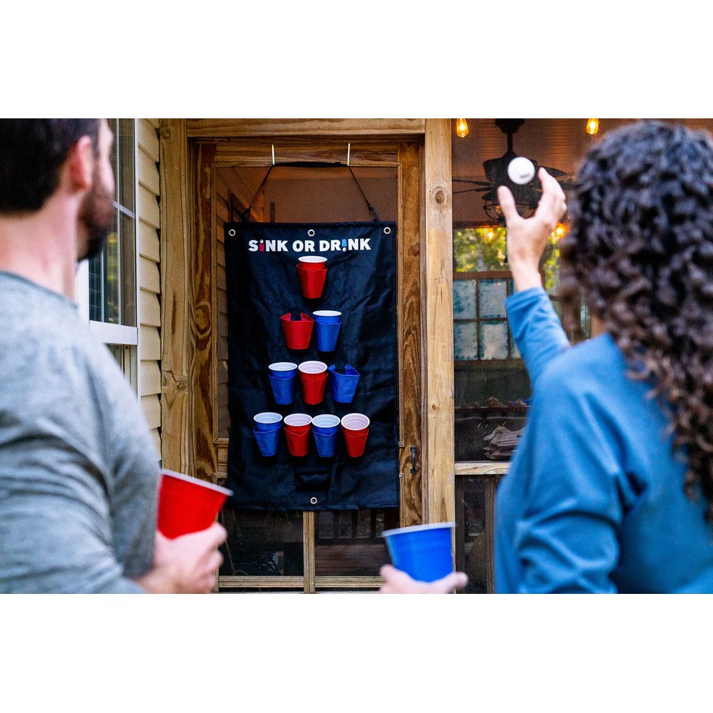 Waboba Sink or Drink, Beer Pong de atârnat, joc de societate în limba engleză