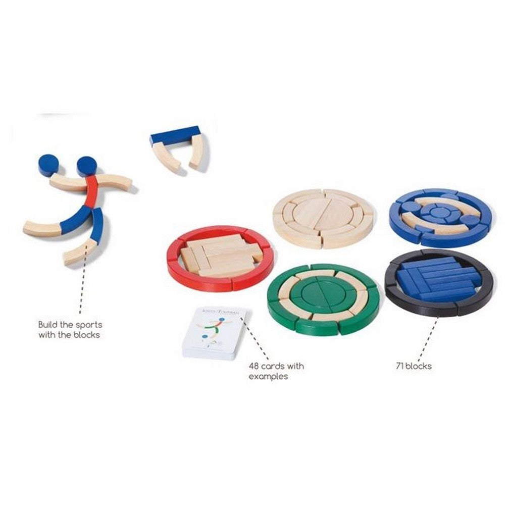 Joc de construcție sportiv din lemn, BS Toys GA254