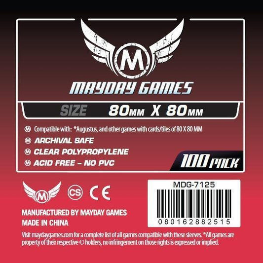 Square Medium Mayday Card Sleeves (pack of 100) 80mm x 80mm-Mayday-1-Jocozaur