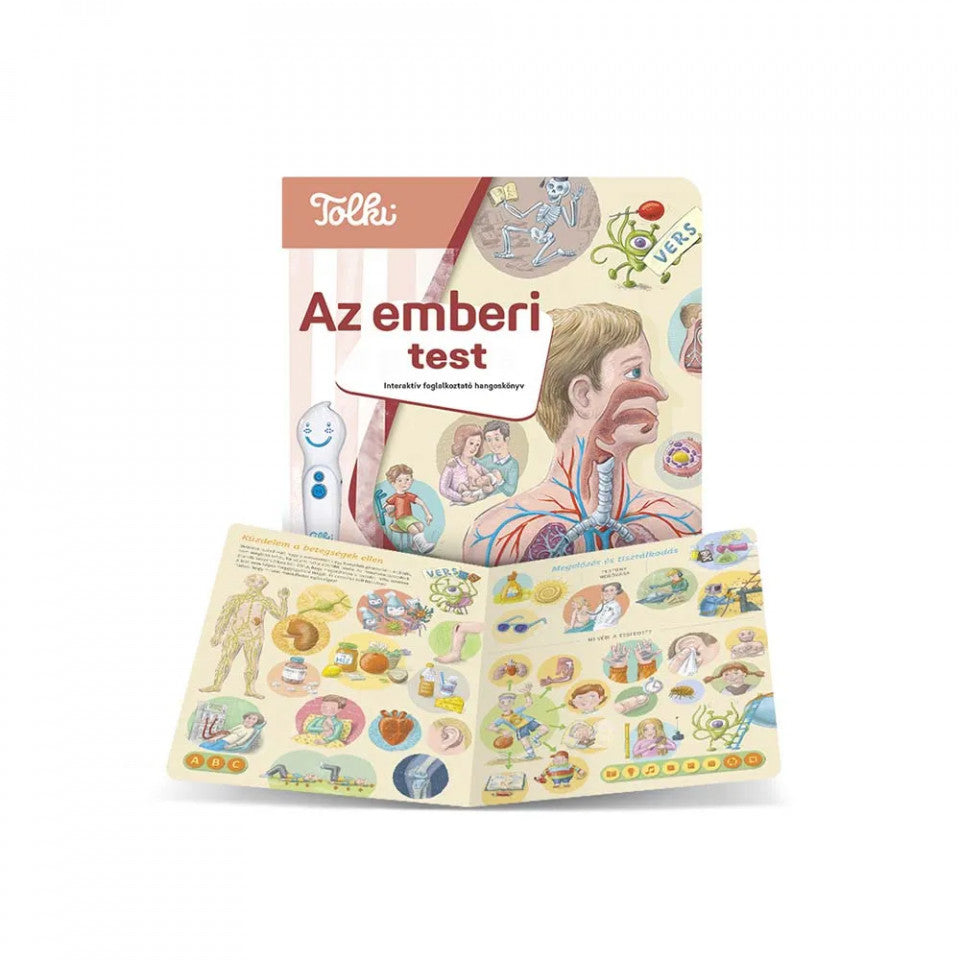 Tolki interaktív könyv -Emberi test carte interactivă în limba maghiară