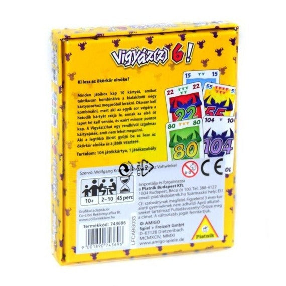 Vigyáz(z) 6! - 6 Nimmt!-Piatnik-2-Játszma.ro - A maradandó élmények boltja