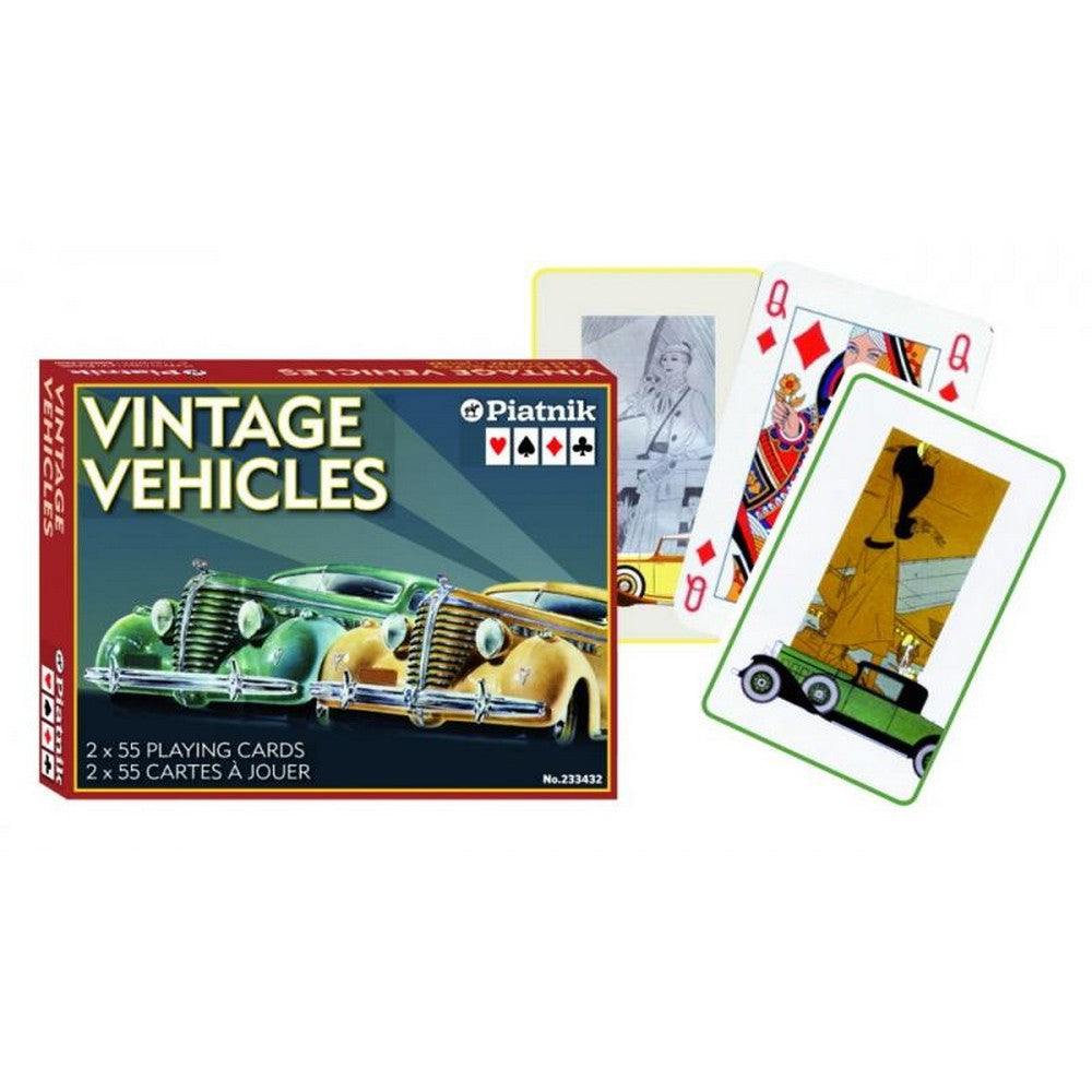 Pachet de cărți 2x55 - Vehicule vintage
